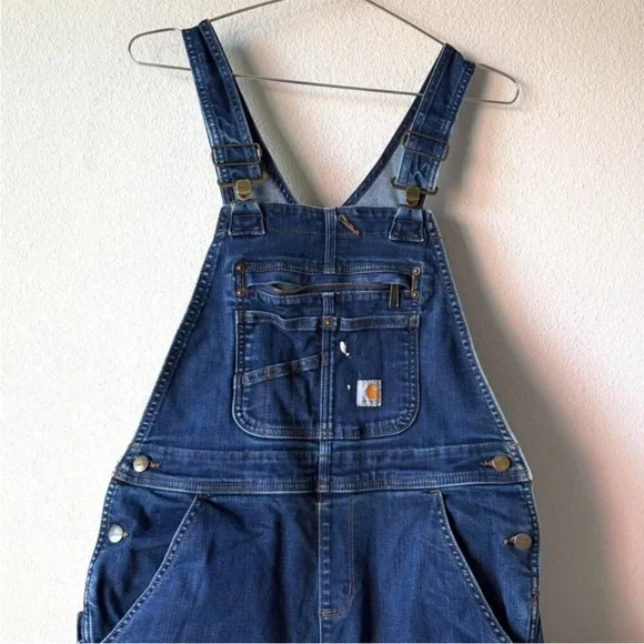 CARHARTT Women’s Denim Overalls Size Small - Picture 3 of 5